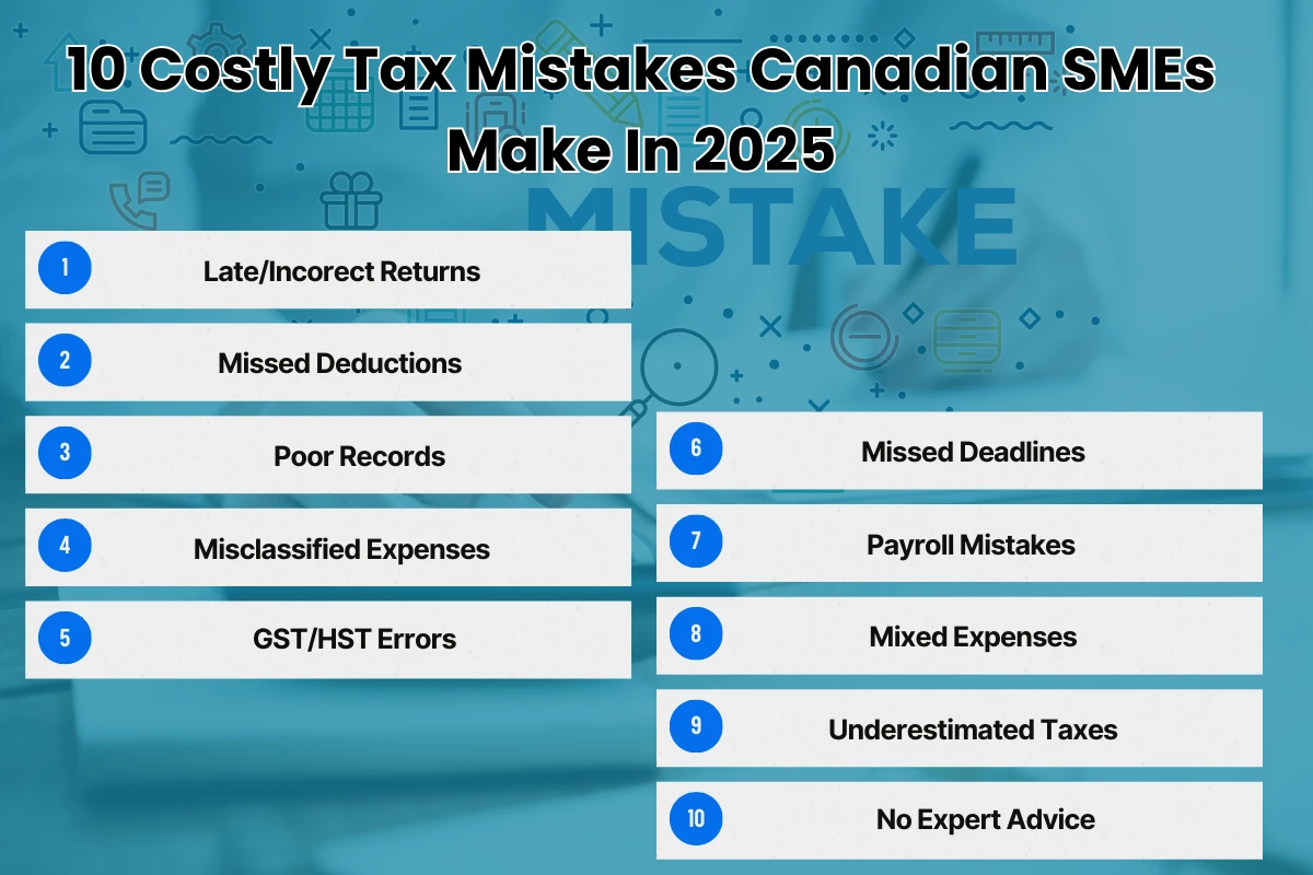 10 Costly Tax Mistakes Canadian SMEs Make In 2025